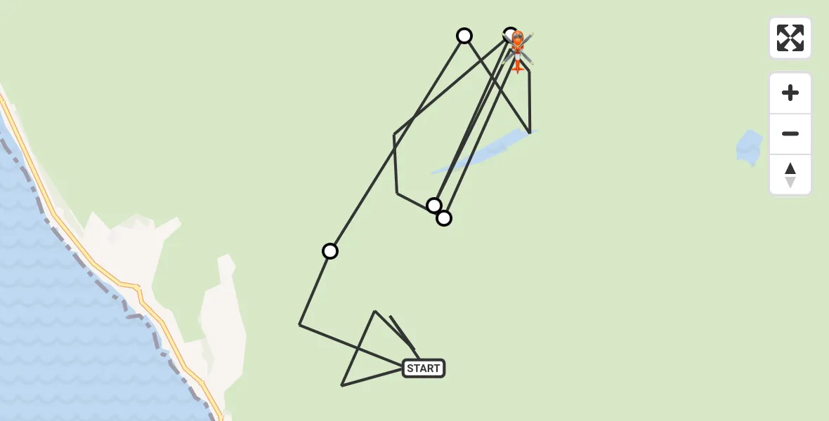 Flight route Coastguard Helicopter Baniorlach - North Ayrshire, 29 June 2026, 13:46