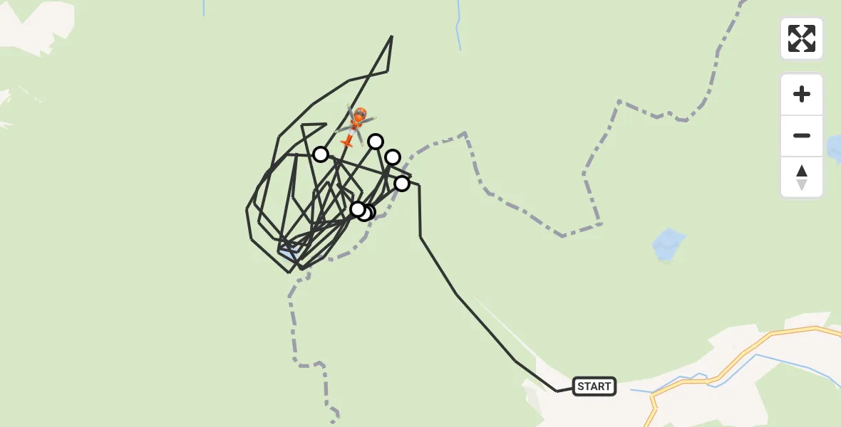 Flight route Coastguard Helicopter Lakes - Borrowdale, 30 June 2026, 13:40