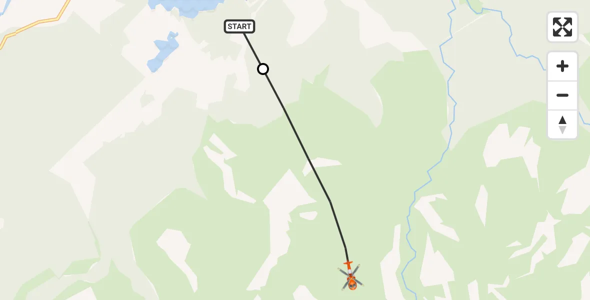 Flight route Coastguard Helicopter Creag Fhiaclach - Gleann Einich, 30 June 2026, 14:47