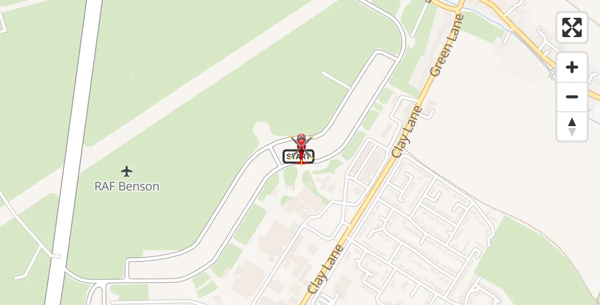Flight route Air Ambulance Helicopter RAF Benson - RAF Benson, 01 July 2026, 10:22