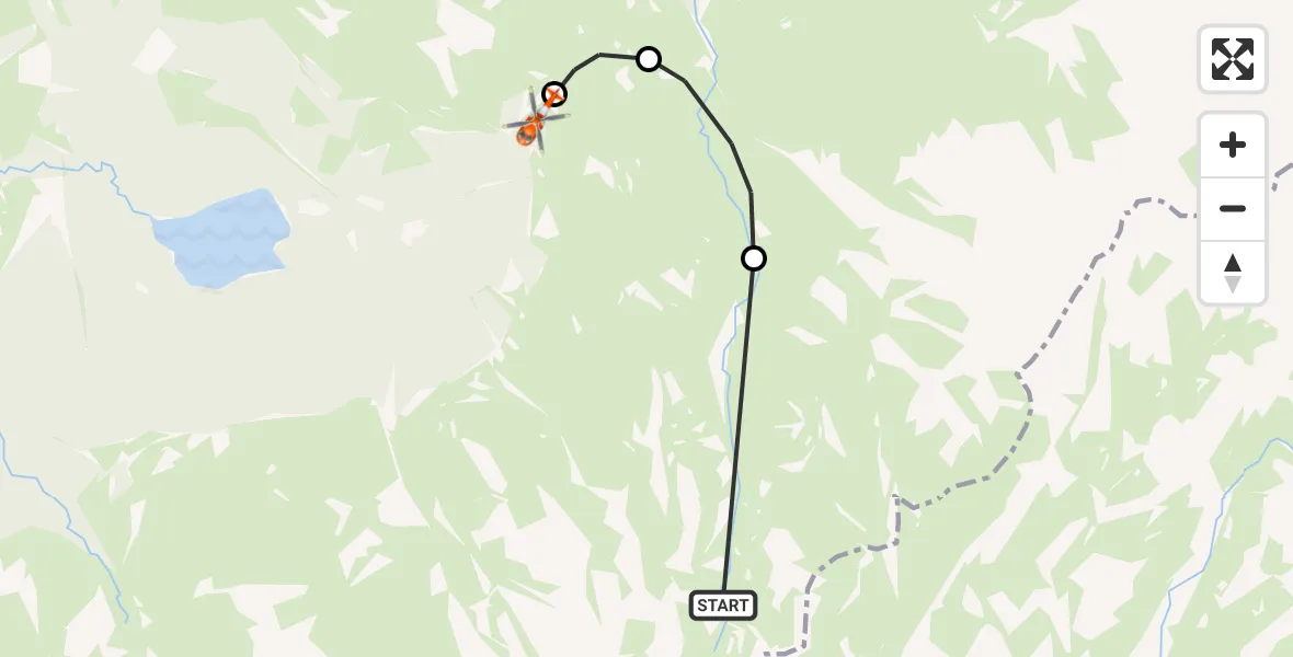 Flight route Coastguard Helicopter Ciste Mhearad - Glenmore, 01 July 2026, 22:22