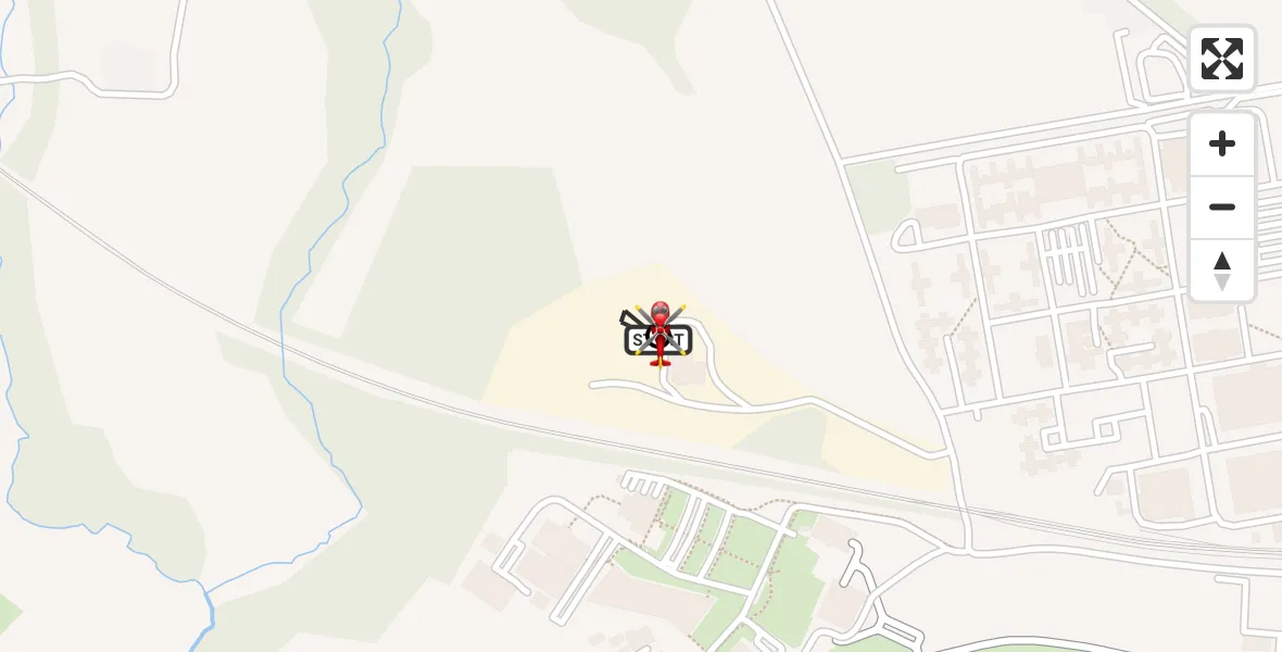 Flight route Air Ambulance Helicopter RAF Cosford - Cosford, 02 July 2026, 07:33