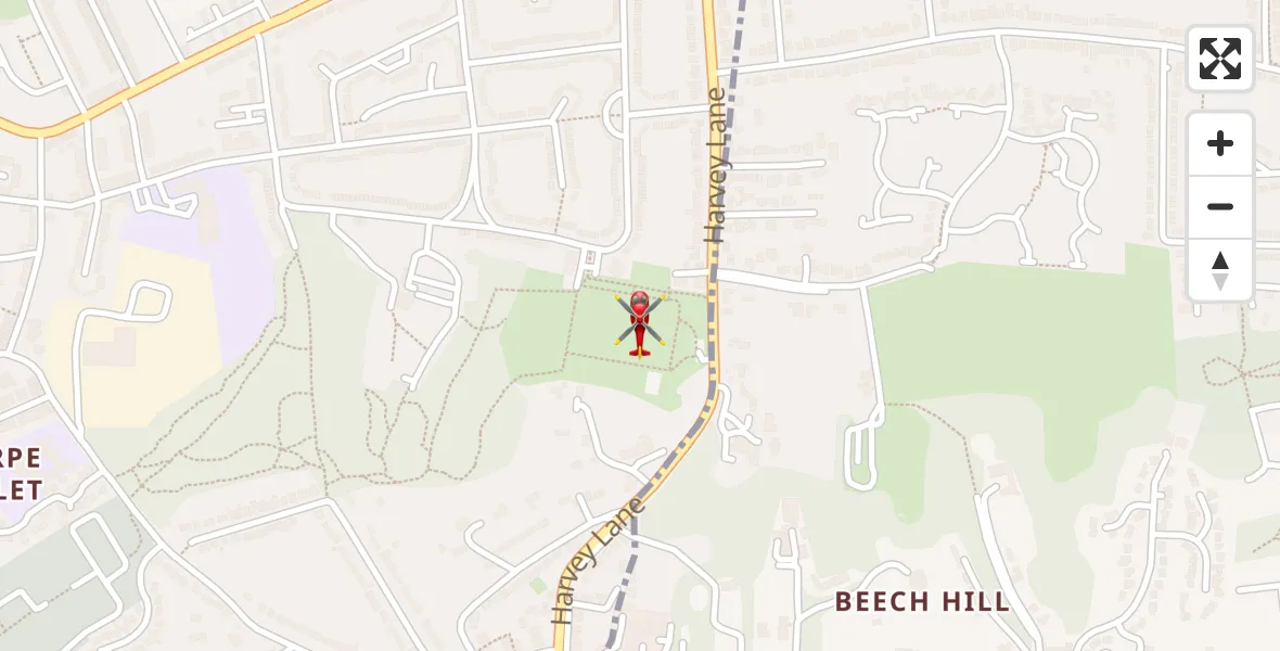 Flight route Air Ambulance Helicopter Norwich - Norwich, 02 July 2026, 17:02