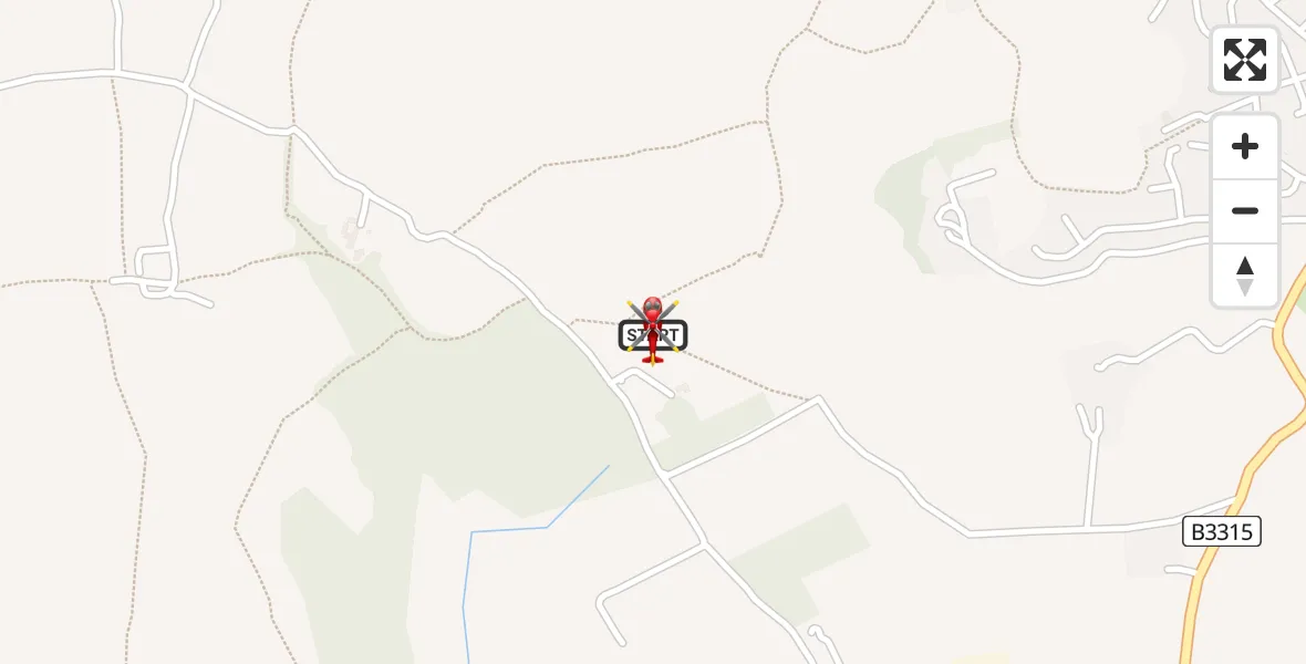 Flight route Air Ambulance Helicopter Penzance - Penzance, 03 July 2026, 10:16
