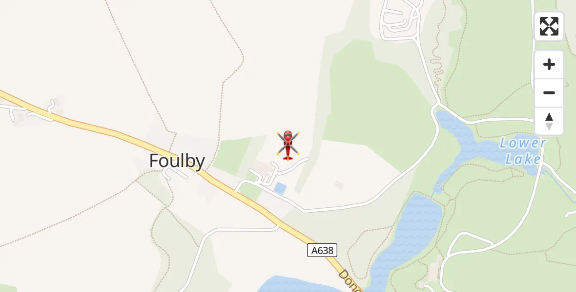 Flight route Air Ambulance Helicopter YAA Nostell Helicopter Port - YAA Nostell Helicopter Port, 03 July 2026, 11:56