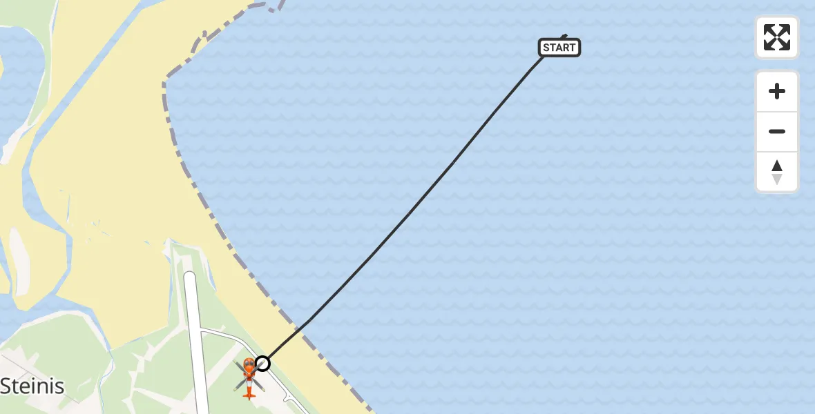 Flight route Coastguard Helicopter Mealabost - Stornoway Airport, 03 July 2026, 15:35