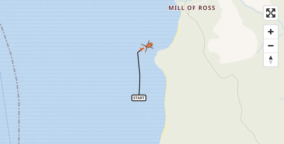 Flight route Coastguard Helicopter Loch Lomond - Loch Lomond, 05 July 2026, 00:33