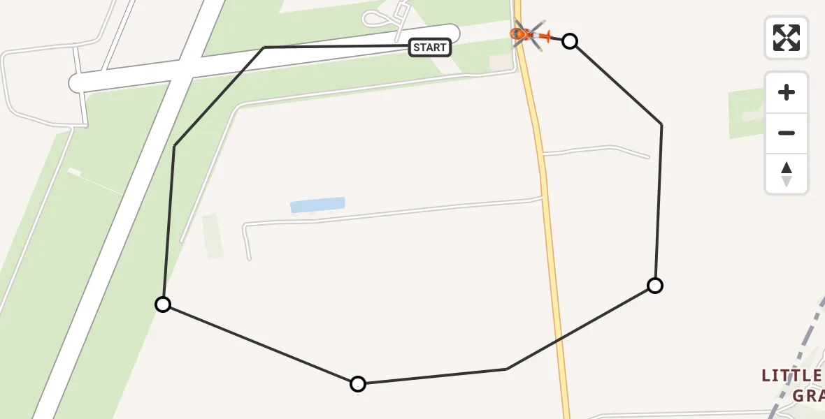 Flight route Coastguard Helicopter Humberside Airport - Great Limber CP, 05 July 2026, 13:43