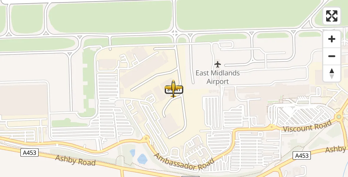 Flight route Police Aircraft East Midlands Airport - East Midlands Airport, 06 July 2026, 11:32
