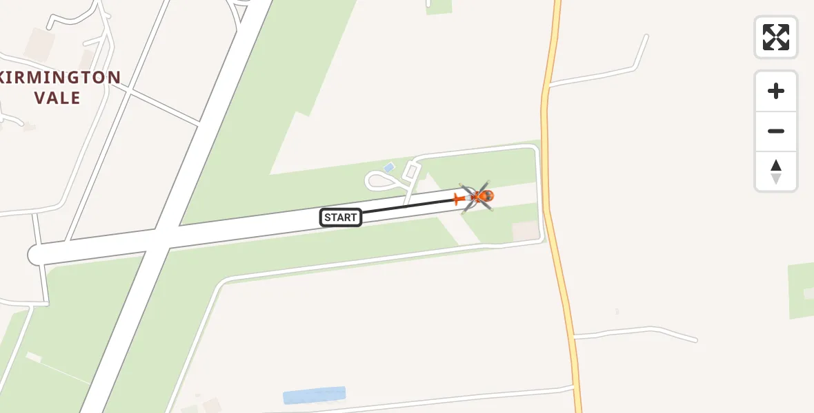 Flight route Coastguard Helicopter Humberside Airport - Humberside Airport, 06 July 2026, 21:07