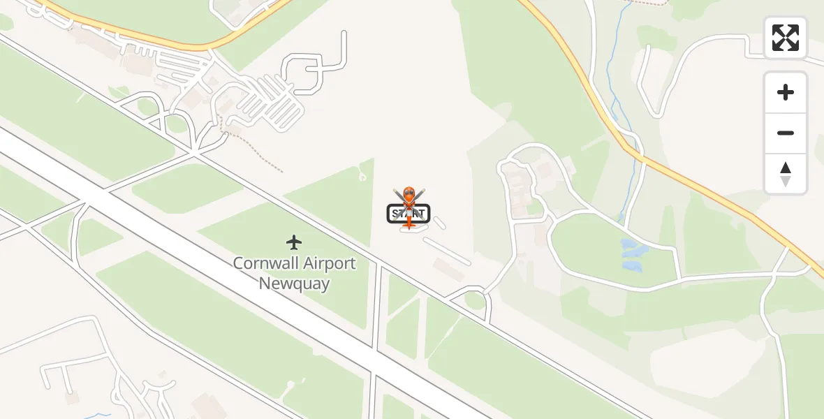 Flight route Coastguard Helicopter Cornwall Airport Newquay - Cornwall Airport Newquay, 07 July 2026, 07:34