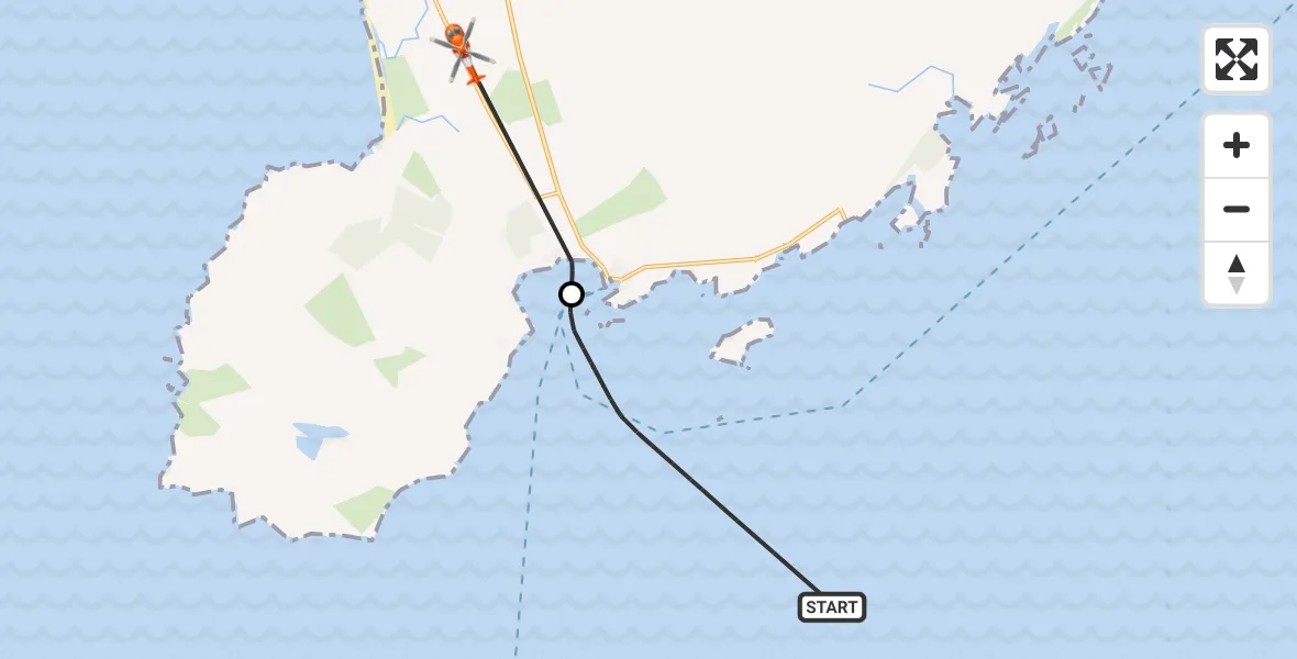 Flight route Coastguard Helicopter Inner Seas - Glenegedale, 07 July 2026, 15:23