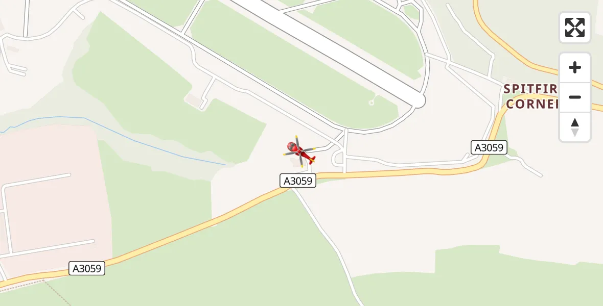 Flight route Air Ambulance Helicopter Cornwall Airport Newquay - Cornwall Airport Newquay, 07 July 2026, 19:27