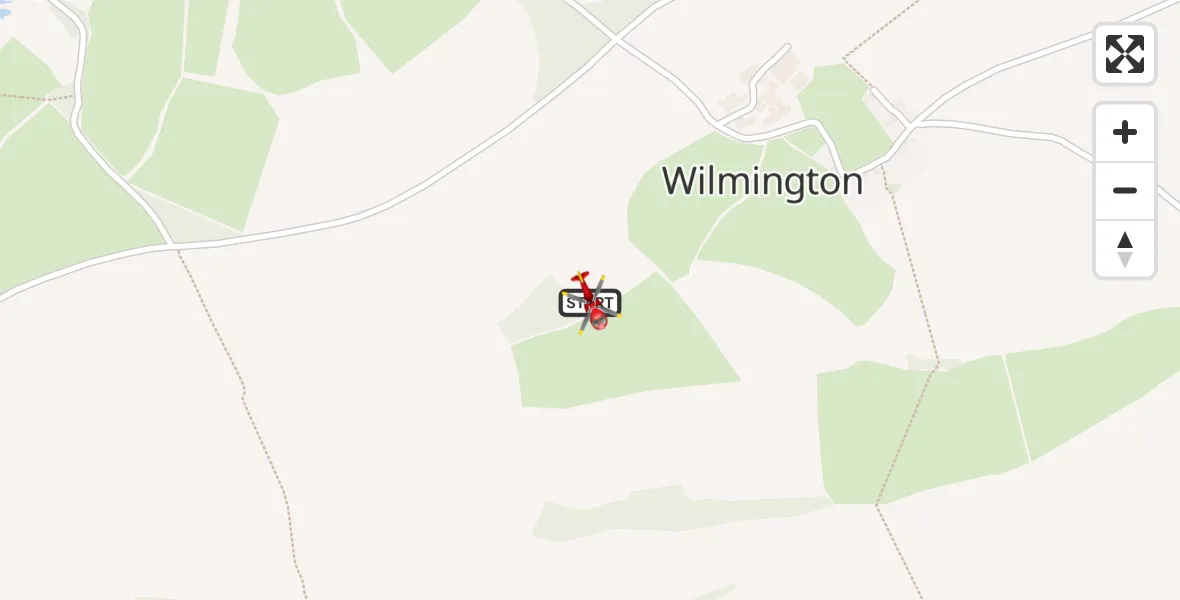 Flight route Air Ambulance Helicopter Stanton Prior - Stanton Prior, 08 July 2026, 07:53