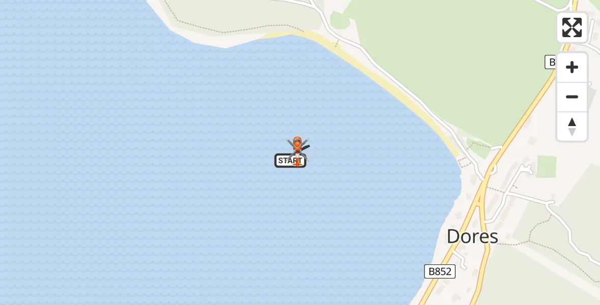 Flight route Coastguard Helicopter Loch Ness - Loch Ness, 08 July 2026, 10:01