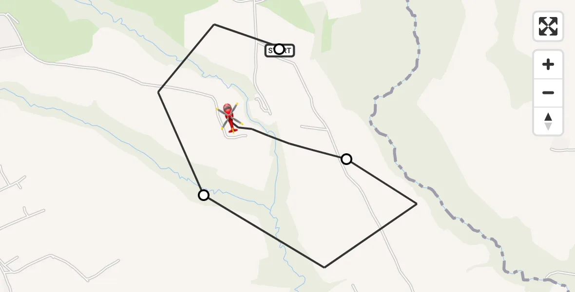 Flight route Air Ambulance Helicopter Shelf - Shelf, 08 July 2026, 13:44
