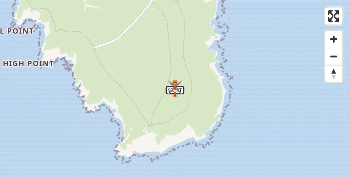 Flight route Coastguard Helicopter Gorran Haven - Gorran Haven, 08 July 2026, 14:25