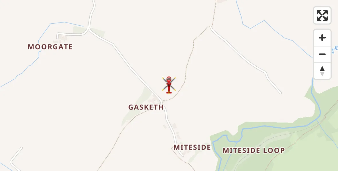Flight route Air Ambulance Helicopter Irton with Santon - Irton with Santon, 09 July 2026, 18:23