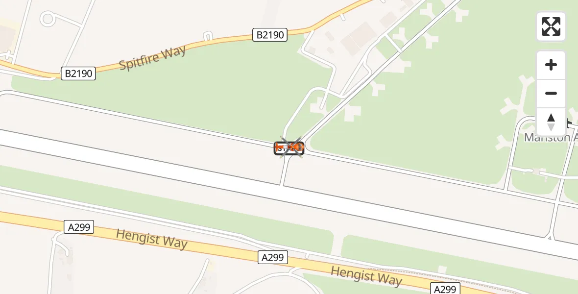 Flight route Coastguard Helicopter Manston Airport - Manston Airport, 10 July 2026, 09:40