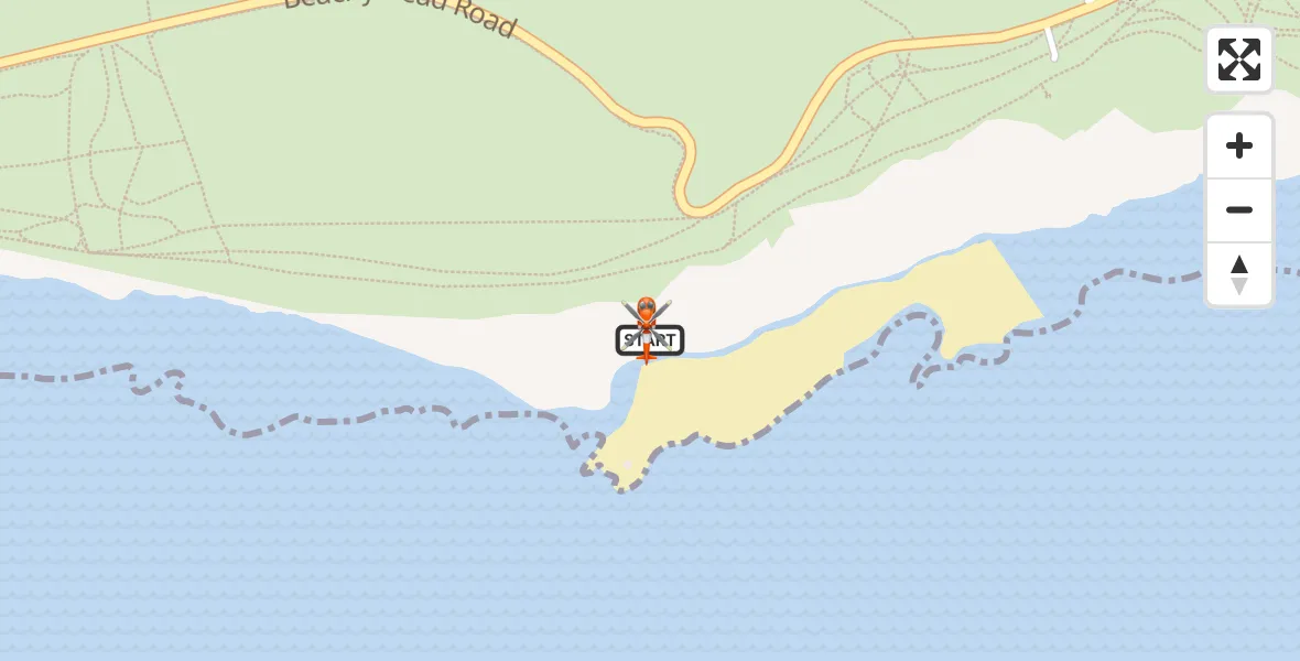 Flight route Coastguard Helicopter Eastbourne - Eastbourne, 10 July 2026, 12:19