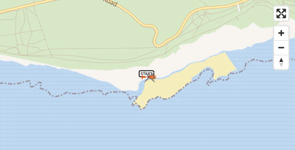 Flight route Coastguard Helicopter Eastbourne - Eastbourne, 10 July 2026, 12:22
