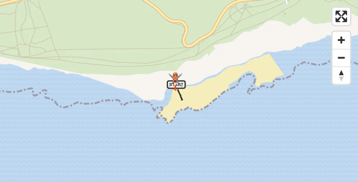 Flight route Coastguard Helicopter Eastbourne - Eastbourne, 10 July 2026, 12:25