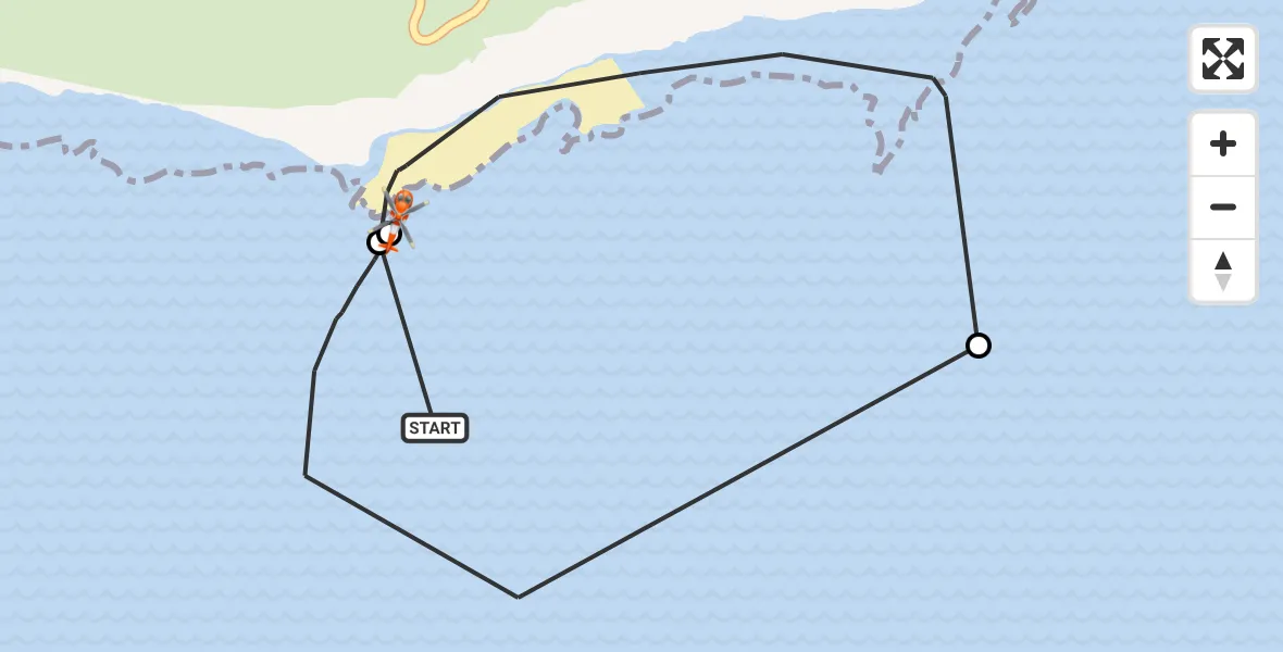 Flight route Coastguard Helicopter English Channel - Eastbourne, 10 July 2026, 12:36