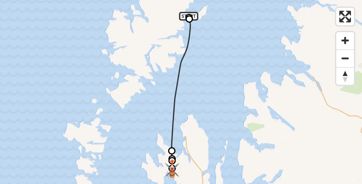 Flight route Coastguard Helicopter Stornoway Airport - Upper Feorlig - Feòirlig Àrd, 10 July 2026, 13:23