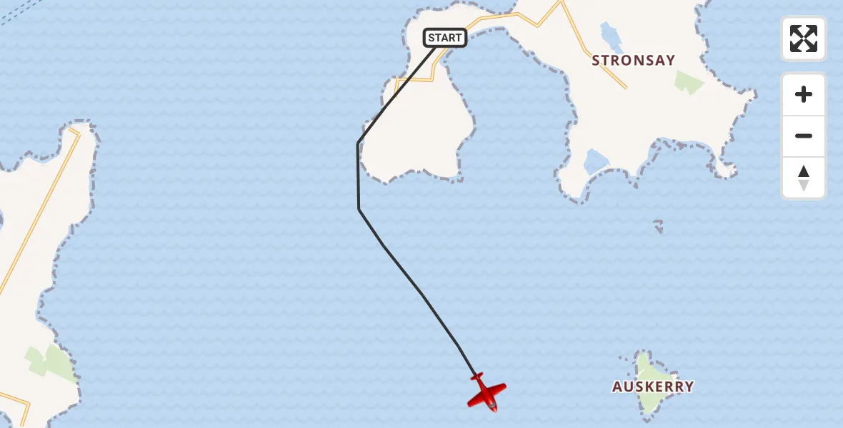 Flight route Air Ambulance Aircraft North Atlantic Ocean - North Atlantic Ocean, 10 July 2026, 13:44