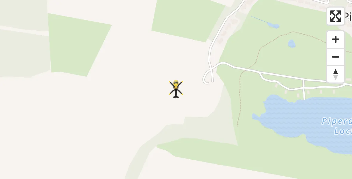 Flight route Police Helicopter Piperdam - Piperdam, 10 July 2026, 14:13
