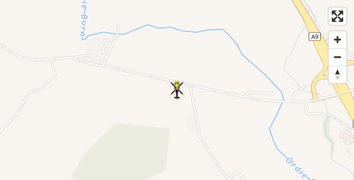 Flight route Police Helicopter Perth - Perth, 10 July 2026, 17:36