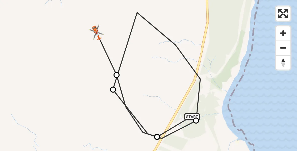 Flight route Coastguard Helicopter Staffin - Stafainn - Highland, 11 July 2026, 19:00