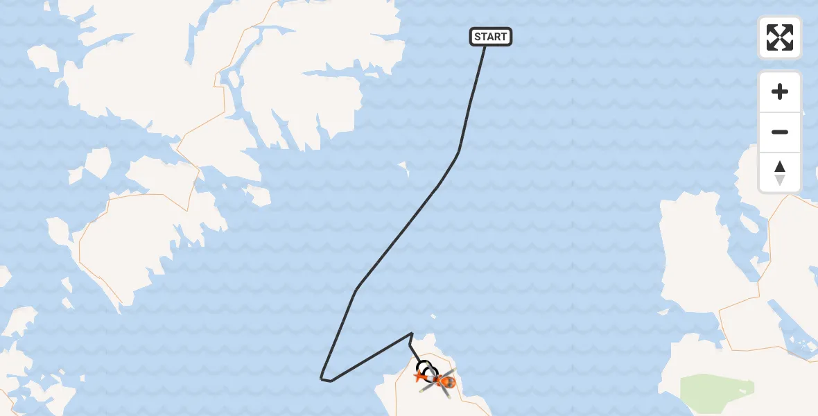 Flight route Coastguard Helicopter Inner Seas - Kilmuir, 12 July 2026, 08:58