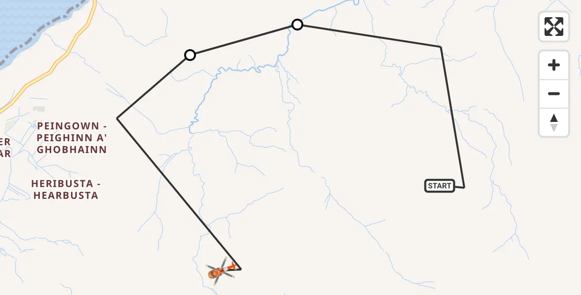 Flight route Coastguard Helicopter Kilmuir - Kilmuir, 12 July 2026, 09:34