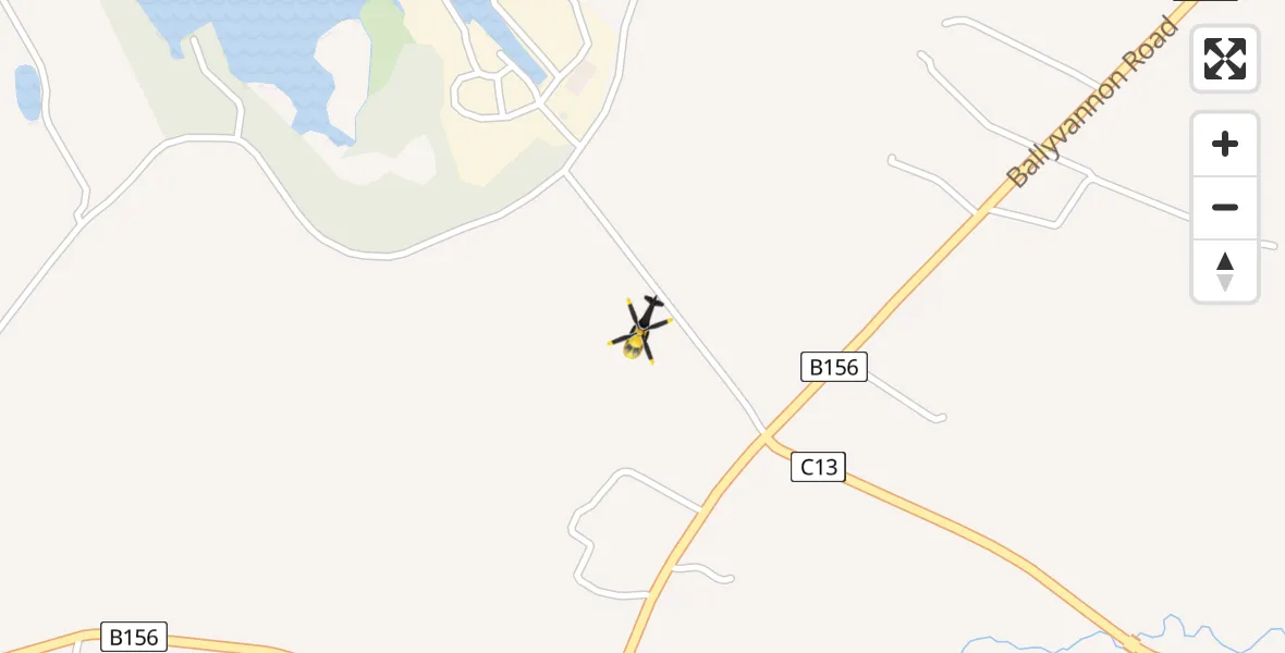 Flight route Police Helicopter Lisburn and Castlereagh District - Lisburn and Castlereagh District, 12 July 2026, 11:02