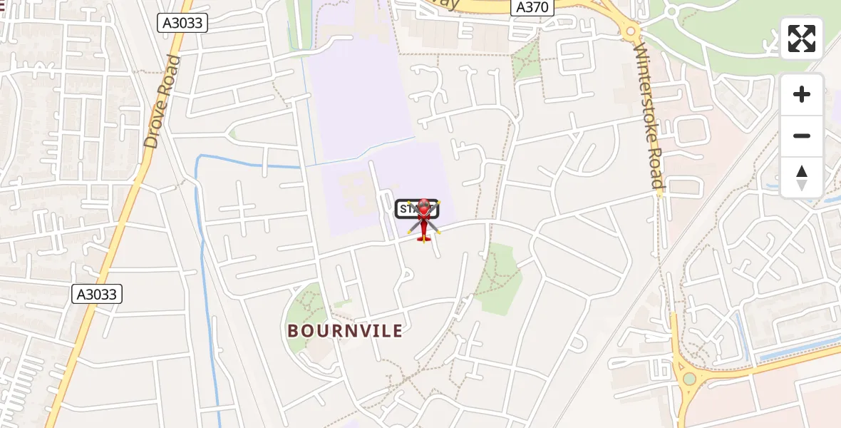 Flight route Air Ambulance Helicopter Weston-super-Mare - Weston-super-Mare, 12 July 2026, 11:48
