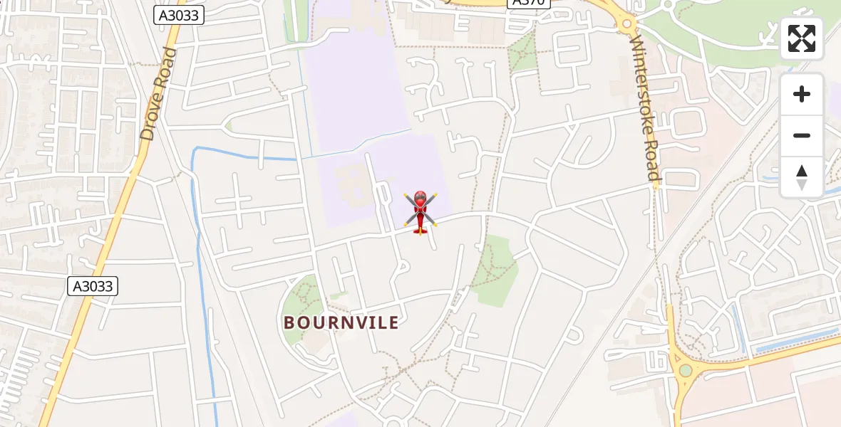 Flight route Air Ambulance Helicopter Weston-super-Mare - Weston-super-Mare, 12 July 2026, 11:55