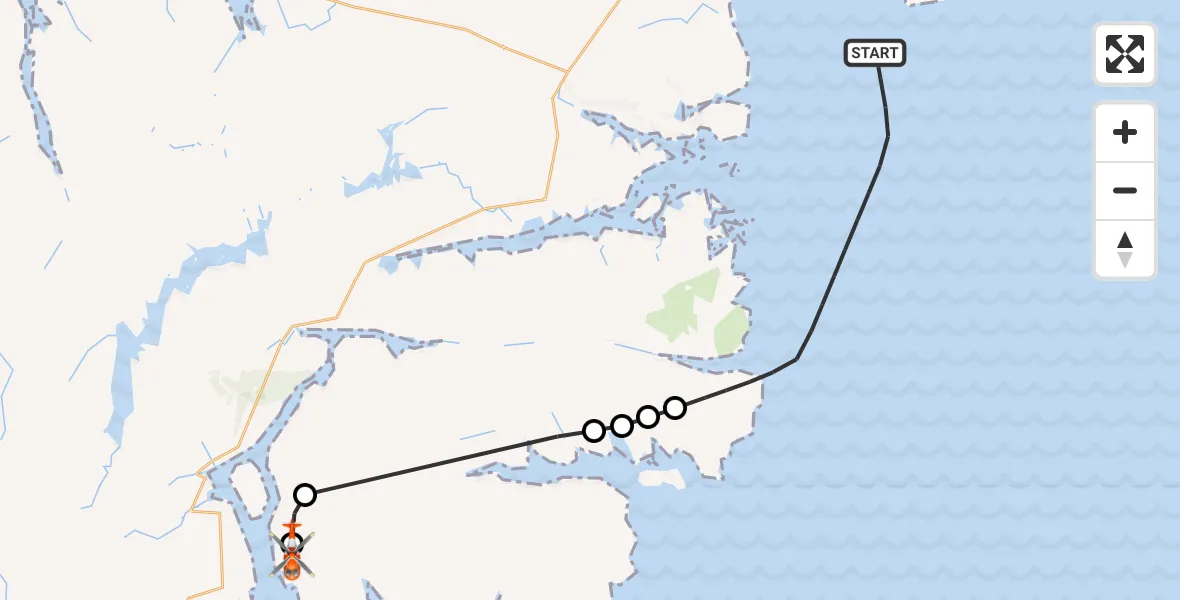 Flight route Coastguard Helicopter Inner Seas - Màraig, 12 July 2026, 14:08