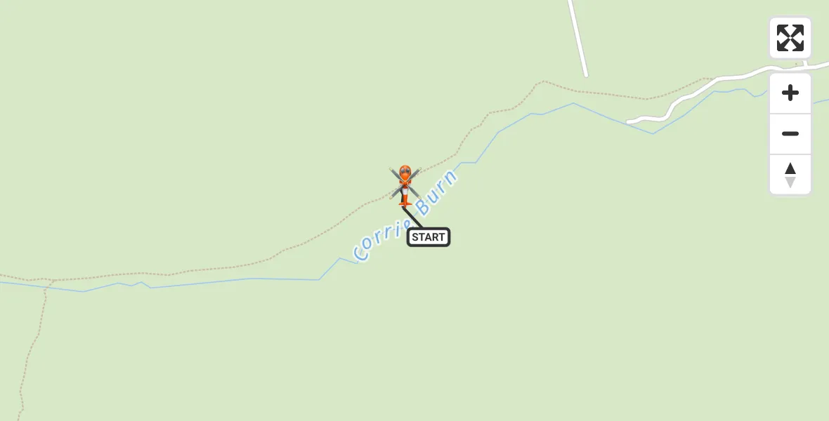 Flight route Coastguard Helicopter Corrie - Corrie, 12 July 2026, 14:58