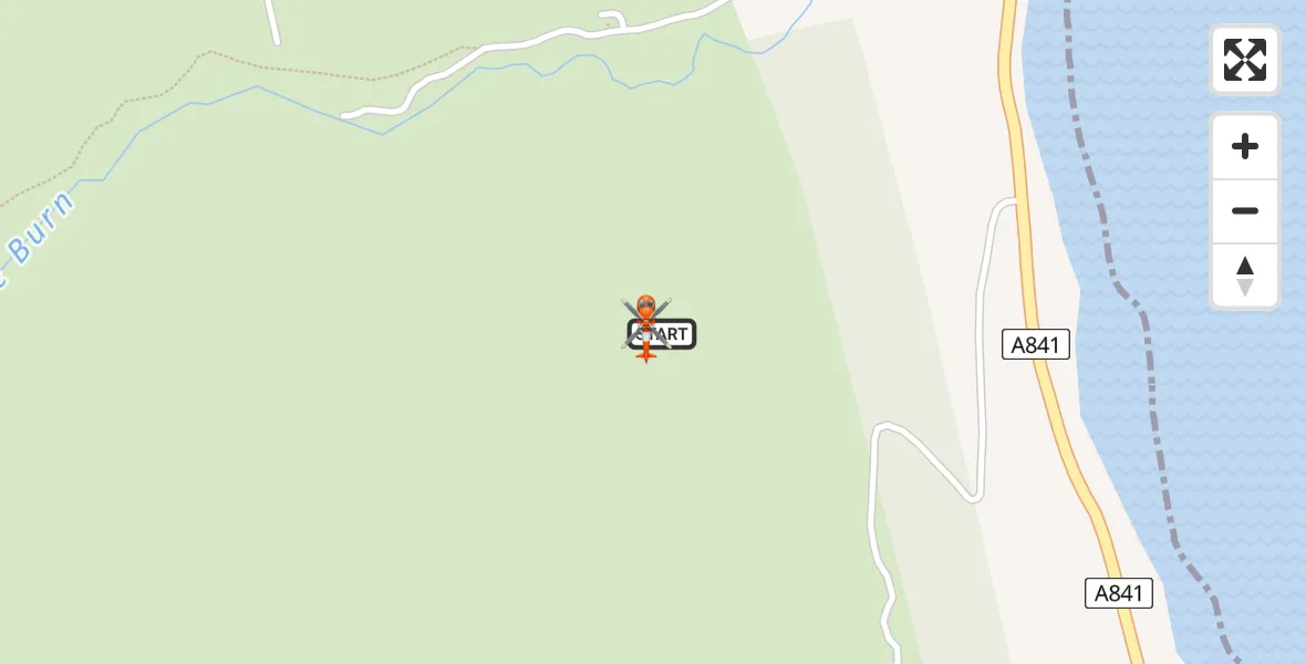 Flight route Coastguard Helicopter Corrie - Corrie, 12 July 2026, 15:17