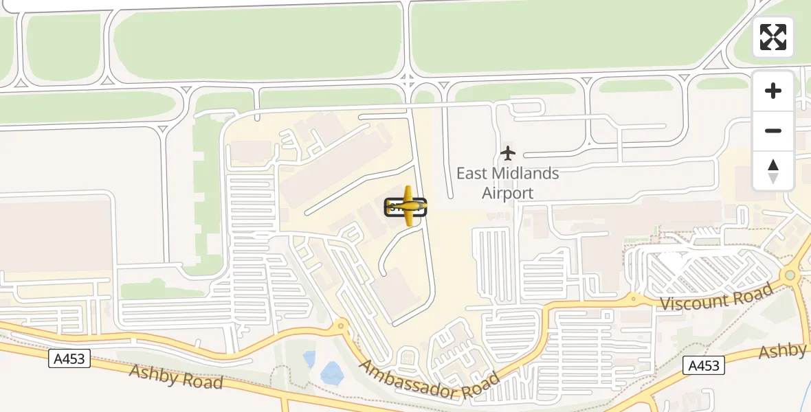 Flight route Police Aircraft East Midlands Airport - East Midlands Airport, 13 July 2026, 22:16
