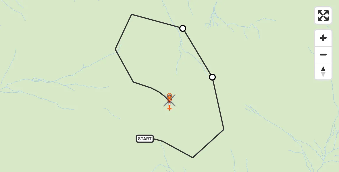 Flight route Coastguard Helicopter Wasdale - Wasdale, 14 July 2026, 08:42