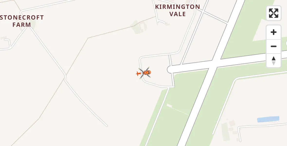 Flight route Coastguard Helicopter Humberside Airport - Humberside Airport, 14 July 2026, 15:01