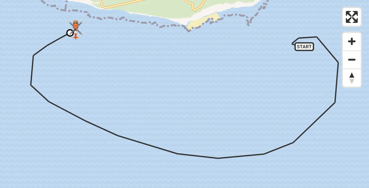 Flight route Coastguard Helicopter English Channel - Birling Gap, 14 July 2026, 15:17