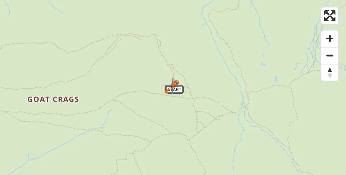 Flight route Coastguard Helicopter Wasdale - Wasdale, 15 July 2026, 10:16