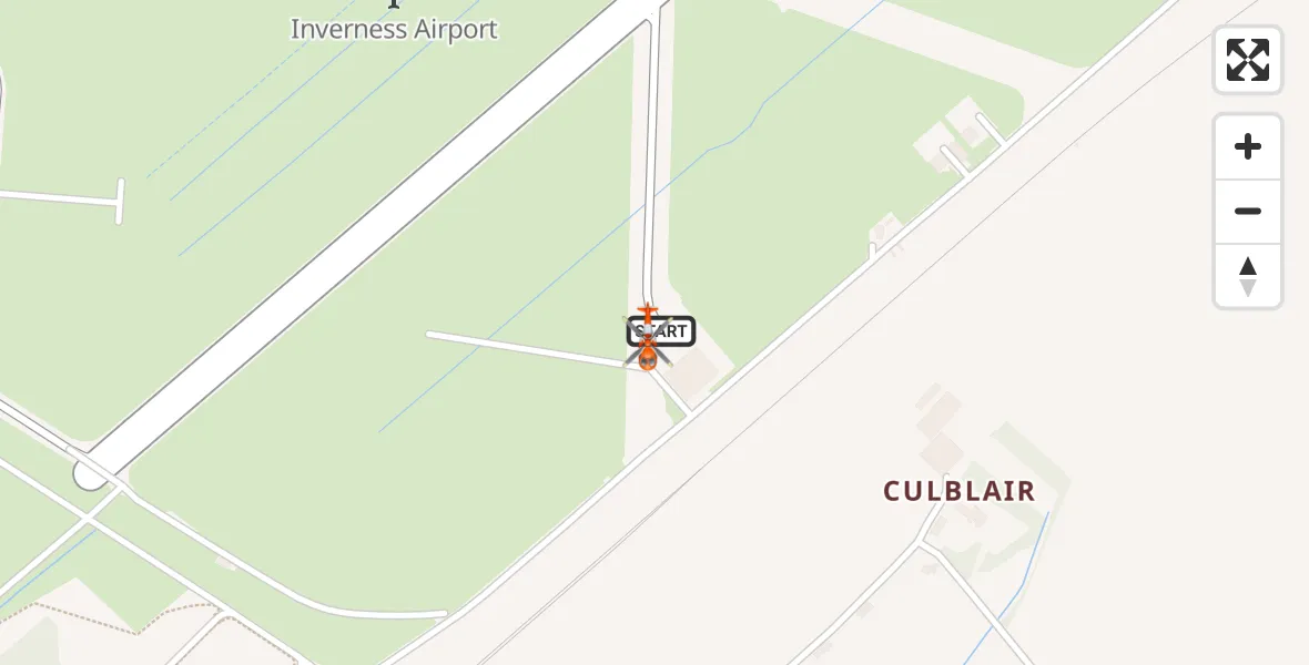 Flight route Coastguard Helicopter Inverness Airport - Inverness Airport, 15 July 2026, 20:52