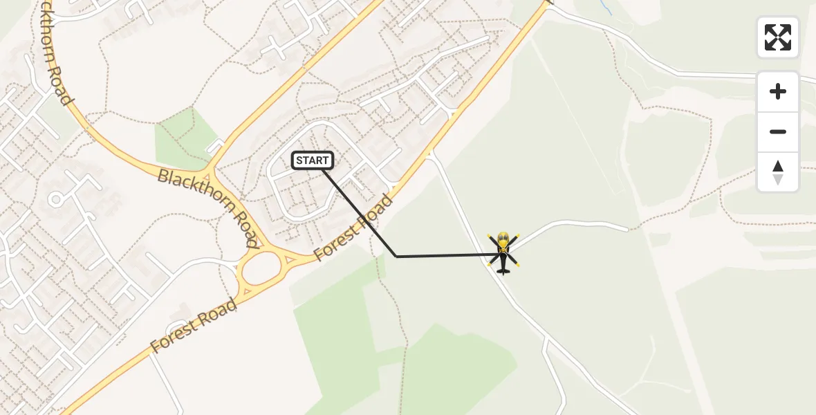 Flight route Police Helicopter Cumbernauld - Abronhill, 16 July 2026, 11:07