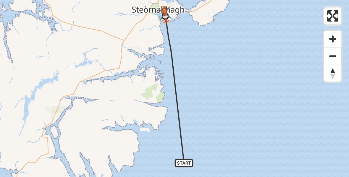Flight route Coastguard Helicopter Inner Seas - Sanndabhaig, 16 July 2026, 15:26