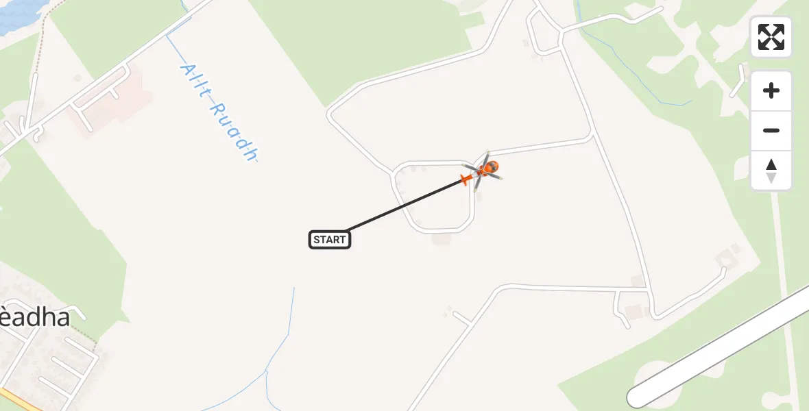 Flight route Coastguard Helicopter Sanndabhaig - Sanndabhaig, 16 July 2026, 15:47