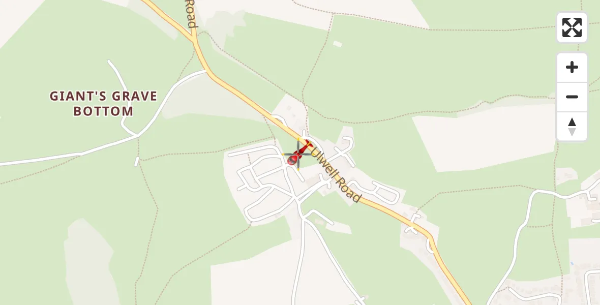 Flight route Air Ambulance Helicopter Swanage - Swanage, 16 July 2026, 17:46